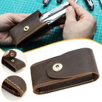 Leather EDC Organizer Sheath Multitool Case Belt Holster-Tool Clip Pouch
