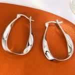 925 Sterling Silver Twisted Fashion Hoop Earrings Jewellery Women Girls Gift UK