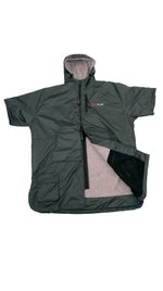 Charlie McLeod Military Green Short Sleeved Changing Cloak Robe XS Brand New