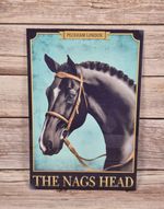 Only Fools And Horses  The Nags Head pub sign A4 Aluminium 