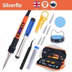 100W Digital Electric Heat Soldering Iron Kit Soldering Gun LCD Tempe Adjustable