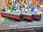 Bachmann SE&CR Birdcage Passenger Coach Set S3428S S5468S S3500S BR Crimson