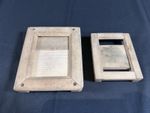 Glass Negative Wooden Holder Printing Frame Vintage Pair