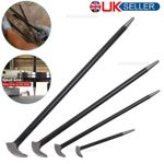 4x Heel and Toe Rolling Head Pry Bar Crowbar Wrecking Knuckle Bar Set 150-500mm