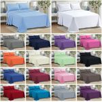 Flat Sheet Bed Sheets Poly Cotton Percale Single Double King Size Or Pillowcases
