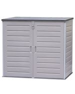 Garden Storage Unit 1170 L Trunk Garden Furniture Lockable Hinged Lid Grey