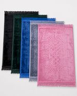 EXTRA Large -Exceptional Quality  Paded Velvet Prayer Mats (Non Slip) (80x120cm)