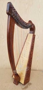 Brand New 22 Strings Rosewood Celtic Irish Harp Free Carrying Case & Tuning Key