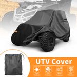 WWaterproof UTV Cover Side by Side Cover for Yamaha YXZ1000R SS 2 Seater Black