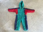 Vintage Retro Toddler Colour Block Snowsuit 18 Months - 3 Years JOYTIME France