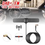 DAB+FM Radio Car Antenna Signal Amplifier Aerial Plug Car Antenna Auto Universal