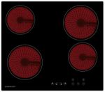 Cookology Ceramic Hob 60cm Electric Built-in & Touch Controls - Black TCH601