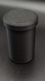 Black Coin Storage Tube with Lid - Fits UK Coins 1p to £2 - Single Tube .