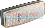 LED White Front Marker Light/Lamp Caravan Motorhome 110mm x 40mm
