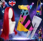 Kids Girls Nightmare Before Christmas Sally Halloween Costume Party Fancy Dress