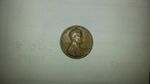 1944 Wheat Penny WWII Copper Cent - No Mint Mark- RIM ERROR: Liberty, "In God.."