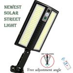 Solar Flood Light Outdoor 9000LM Dusk To Dawn  Motion Sensor Patio Street Lamp
