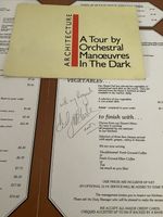 OMD Tour Programme And Autograph