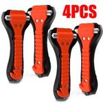 4x Emergency Car Safety Escape Hammer SeatBelt Cutter Tool Window Glass Breaker