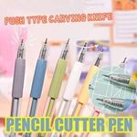 6pcs Carving Cutter Puncher Paper Pen DIY Scrapbooking Craft Pens Cutting Tool