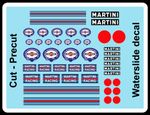Decal Martini Racing 1/43 1/32 1/24 1/18 Decal Water slide scalextric
