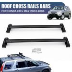 Black Roof Cross Rails Bars Top Mount Luggage Rack For Honda CR-V Mk2 2002-2006