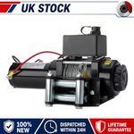 ELECTRIC WINCH 13500/4500/3000LB 12v STEEL ROPE BLACK WIRELESS RECOVERY 4x4 UK