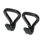 Ratchet Double J Strap Hook Load 1763 Lbs for 1" Strap 2pcs Plastic Coating