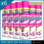 6 x VANISH GOLD CARPET CLEANER 600ML CARE FOAM UPHOLSTERY DIRT STAIN REMOVER NEW