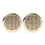 Cigar Humidifier for Tobacco Moisturizing and Increased Humidity Round Gold Tone