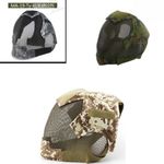 V6 Steel Mesh Outdoor Paintball Airsoft Hunting Full Face Mask can wear Goggles