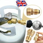 Converts Propane LP Gas Bottle Tank Adapter Valve POL to QCC1 Outlet Brass Parts