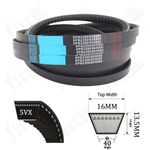 5VX Toothed Roller Drive Belt V Belt (Section Branded 16mm X 13.5mm) 350-1800