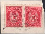 B9-9 Norway 1886-93 NK 53 on clip, nicely canc. Røldal 17/8 1889, MI 45, Sc #40.