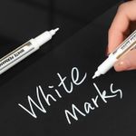 White Permanent Marker Pens For Metal, Art, Wood, Plastic, Drawing-
