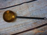 Antique Country Kitchen Brass Long Handled Pan 18 1/2" Long
