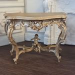 Black/gold Rococo Miniature Table Dollshouse