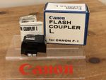 Canon F-1 Flash Coupler L, Lovely Condition, Clean Battery Compartment, Boxed