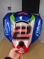 Leon camier part of seat unit signed 2013 wsbk suzuki memorabilia