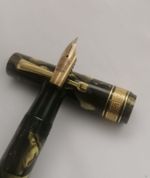 OMAS Extra Vintage Celluloid Green Marbled Fountain Pen B Nib