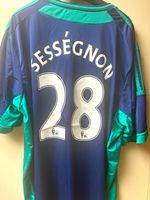adidas Sunderland Away Shirt Sessegnon 28 Adults XXL Blue Short Sleeve