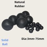 Round Solid Rubber Ball Pressure Release Rubber Balls Sealing Rubber Bouncy Ball