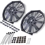 12" UNIVERSAL STRAIGHT 12V RADIATOR INTERCOOLER ELECTRIC PUSH PULL COOLING FANS