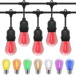 10M 15M Outdoor LED FAIRY STRING FESTOON LIGHT 1W LED Bulbs Garden PartyOccasion