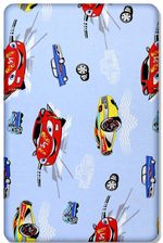 BABY FITTED COT SHEET PRINTED DESIGN 100% COTTON MATTRESS 120x60cm, Cars