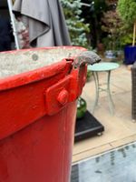 Vintage Original Merryweather London Red Fire Bucket Leather Handled