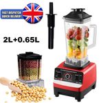 Commercial Blender 2xCups Food Processor Mixer Smoothie Juicer Ice Crusher Home