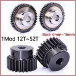 Spur Gears 1 Mod Transmission Gear With Step 45# Steel Pinion Motor Gear 12T~52T
