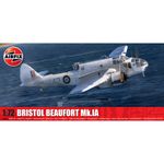 Airfix Bristol Beaufort Mk.IA 1:72 Scale RAF Torpedo Bomber Model Kit A04021A