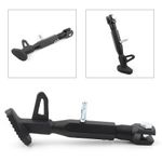 Adjustable Kickstand Foot Side Stand For Motorbike Universal Black